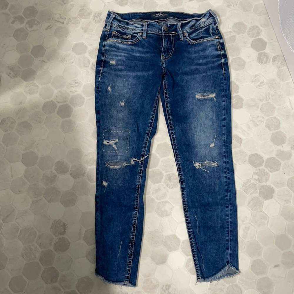 Silver Suki Ankle Skinny Jeans